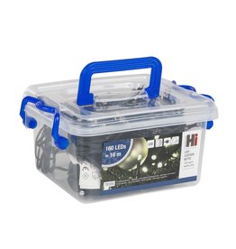 HI 76595 LED Lichterkette 160tlg warmweiss 16m Timer für aussen