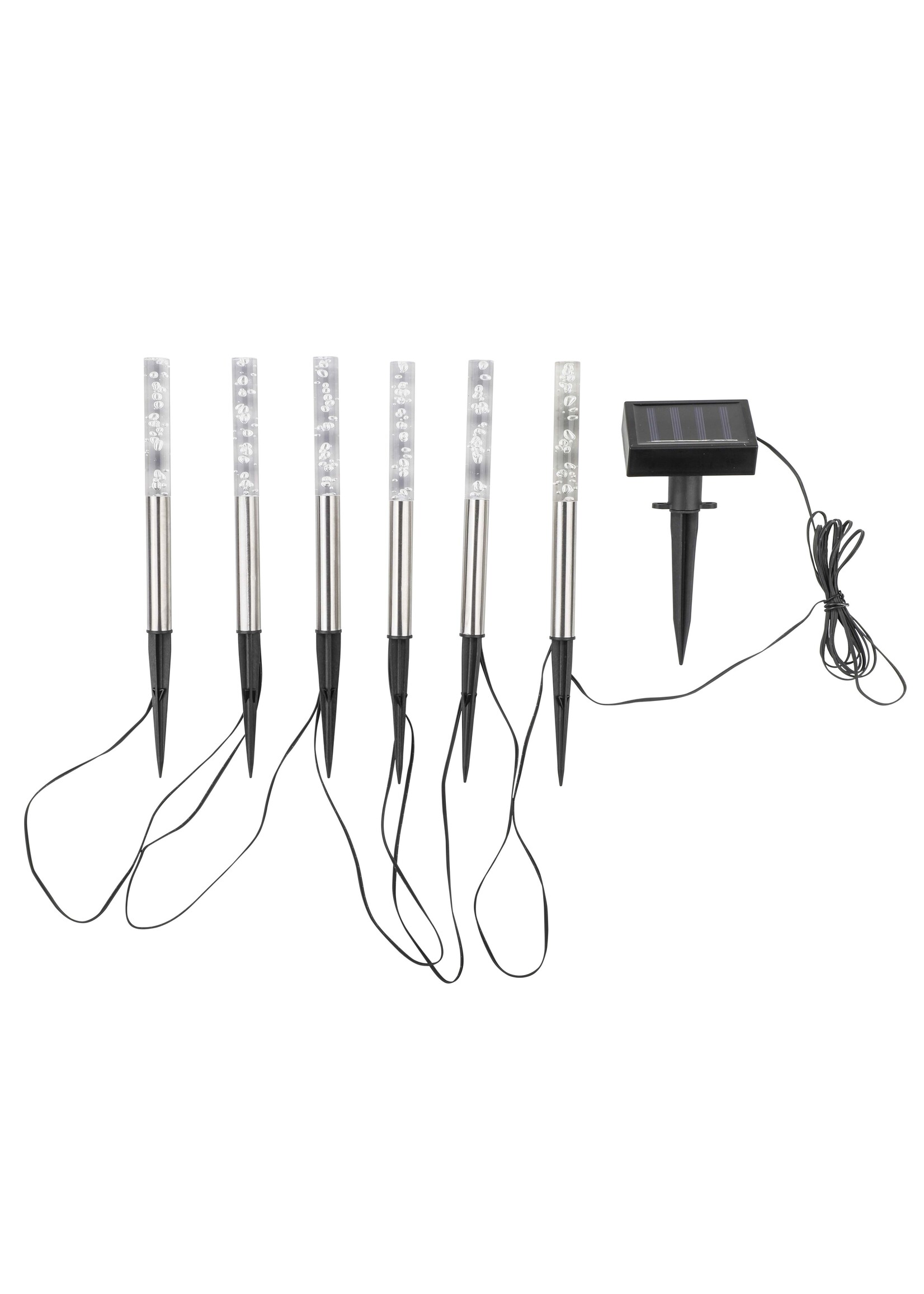 HI 70352 LED Solarlampen Bubbles 6er mit Farbwechsel 6er Set