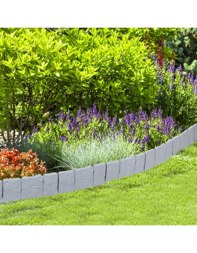 HI 94157 Beetumrandung Beeteinfassung Steinoptik Länge ca. 2,55m