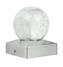 HI 70405 LED Solar Zaun Leuchte für Zaunpfeiler 10x10cm