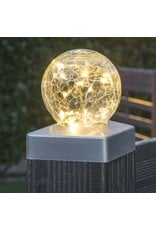 HI LED Solar Zaun Leuchte für Zaunpfeiler 10x10cm 12er Set 7040512