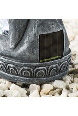 HI 70407 LED Solar Buddha mit Glaskugel und Farbwechsel