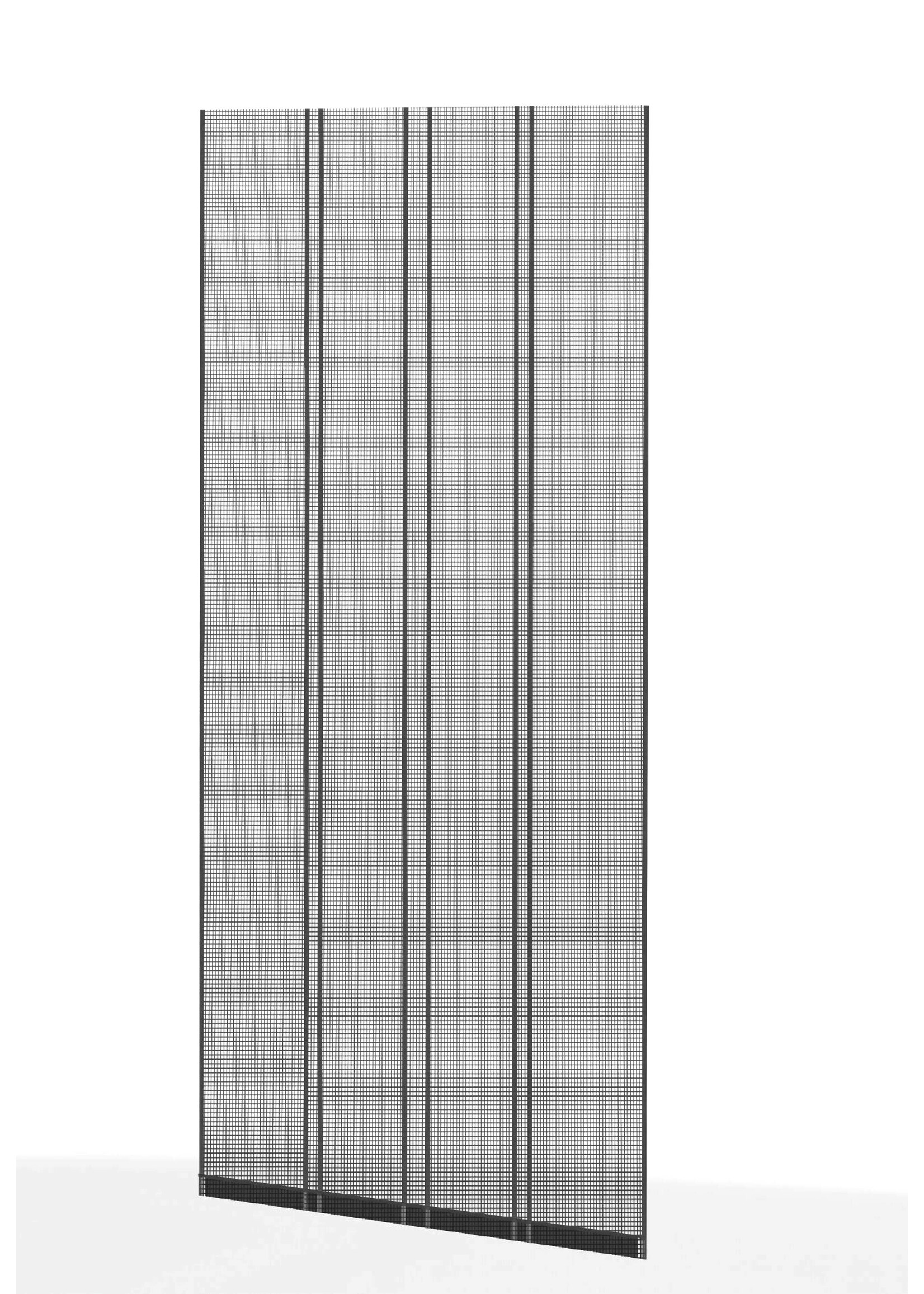 Klemm Lamellenvorhang 100x220cm anthrazit 101660107-VH