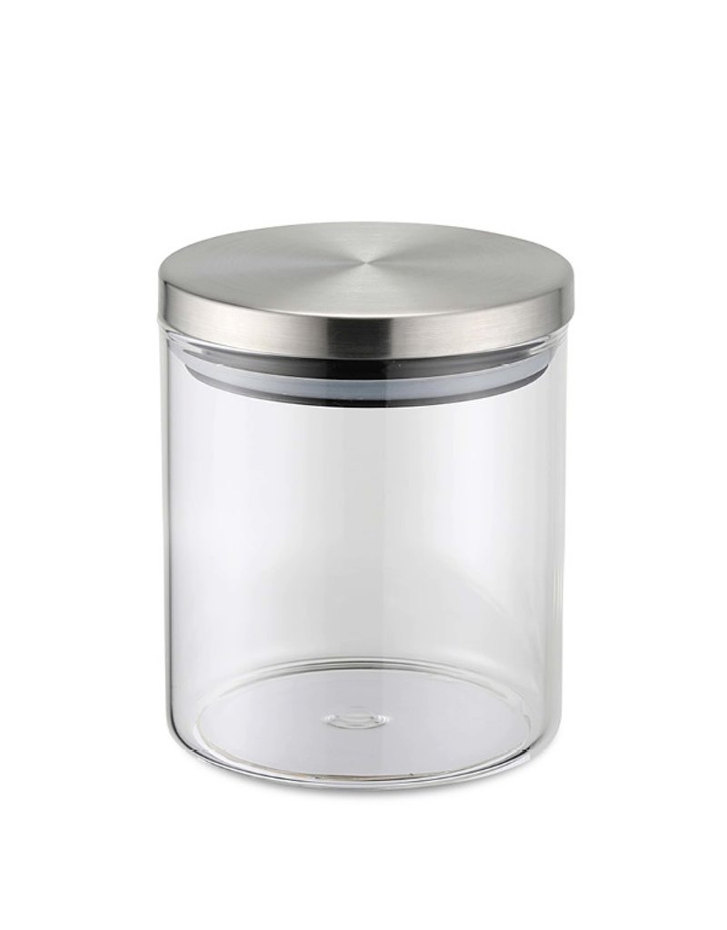 Weis 15941 Vorratsdose 600ml aus Borosilikatglas mit Edelstahldeckel