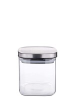 Weis 15952 Vorratsdose Vorratsglas eckig mit Deckel 600ml