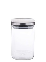 Weis 15954 Vorratsdose Vorratsglas eckig mit Deckel 1000ml