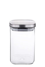Weis 15954 Vorratsdose Vorratsglas eckig mit Deckel 1000ml