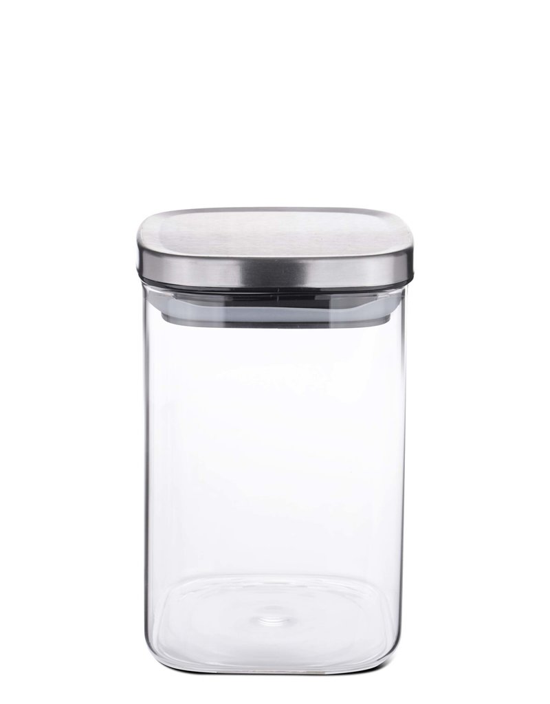 Weis 15954 Vorratsdose Vorratsglas eckig mit Deckel 1000ml