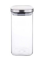 Weis 15957 Vorratsdose Vorratsglas eckig  mit Deckel 1500ml