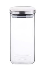 Weis 15957 Vorratsdose Vorratsglas eckig mit Deckel 1500ml