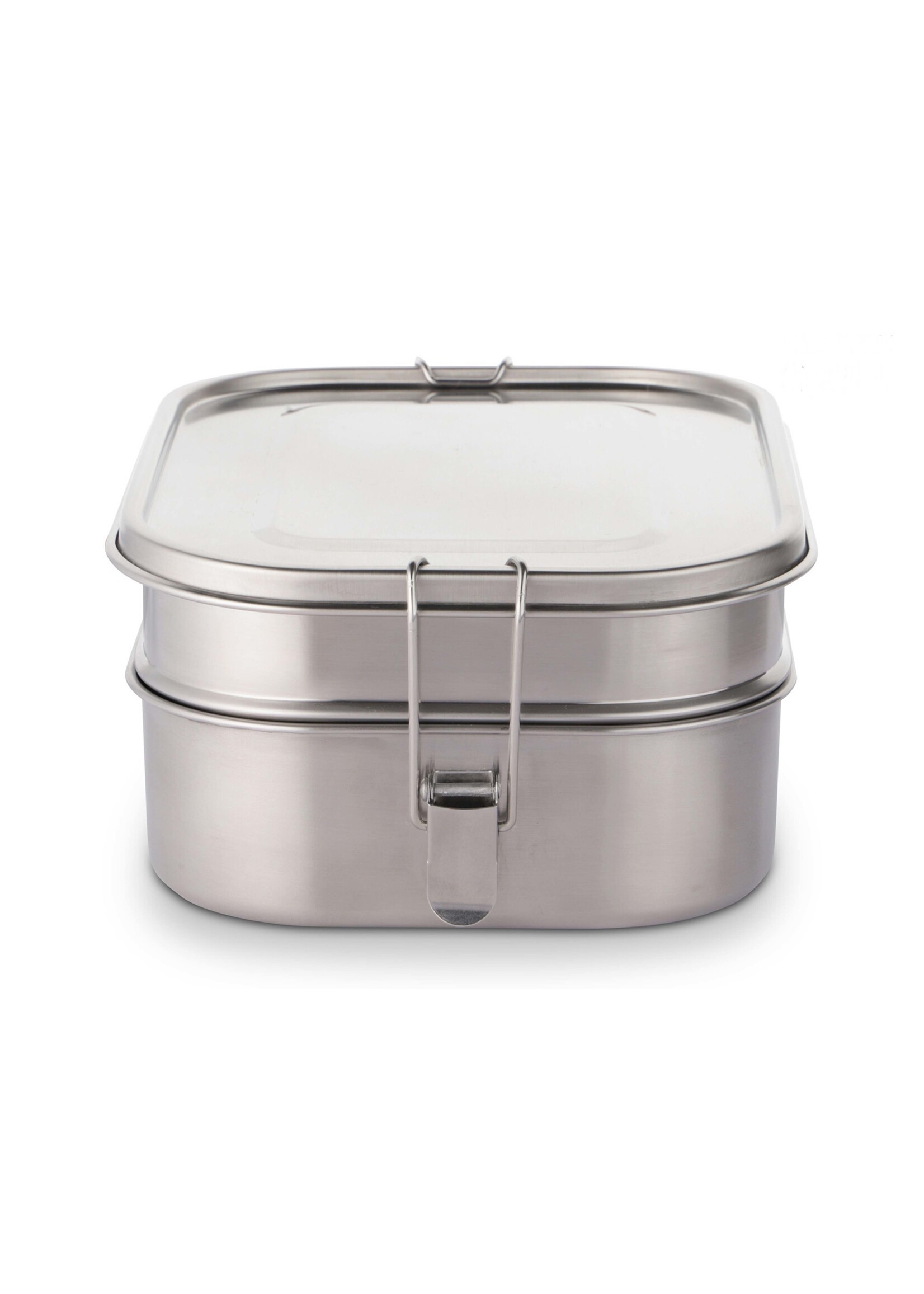 Weis 17314 Edelstahl Vesperdose Lunchbox Brotdose 2250ml doppelstöckig