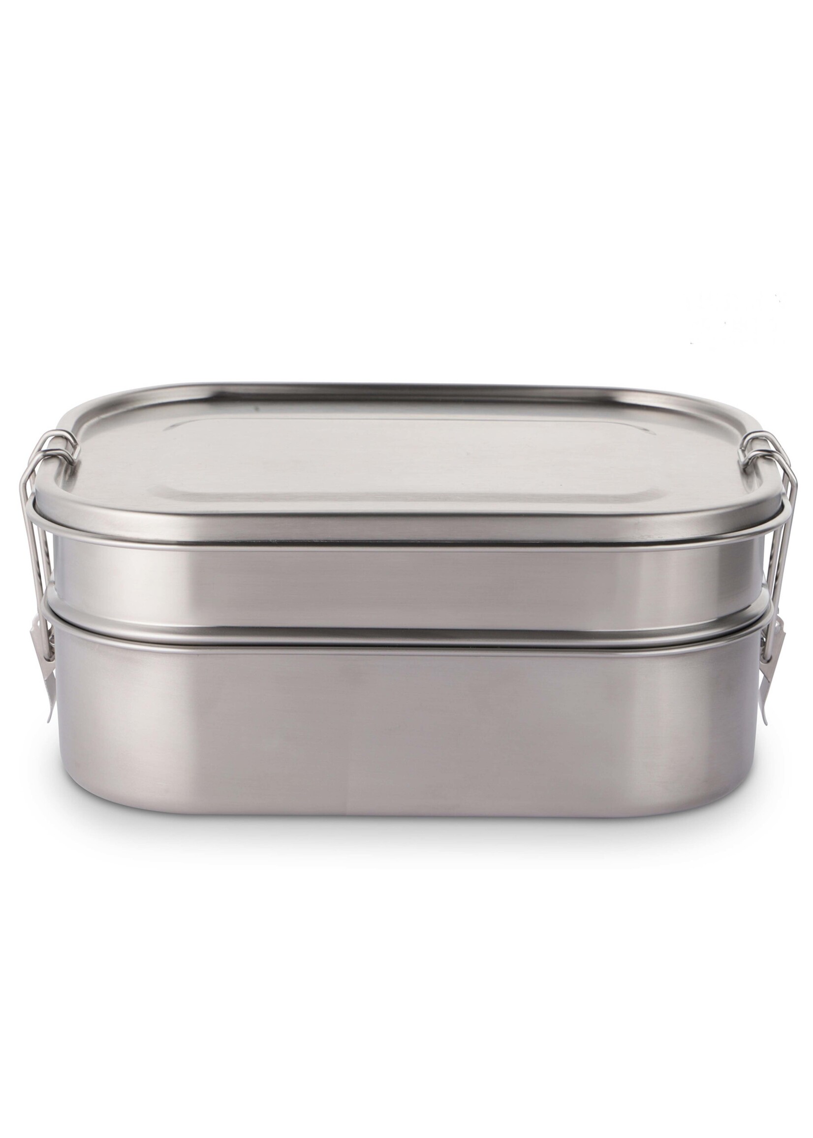 Weis 17314 Edelstahl Vesperdose Lunchbox Brotdose 2250ml doppelstöckig