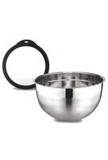 Weis 11020 Edelstahl Schüssel 20cm 3000ml mit Glasdeckel 11120