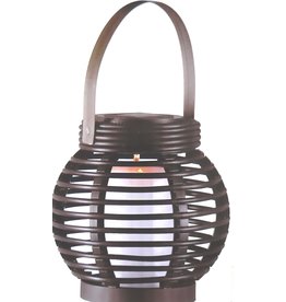 ALMA GARDEN 807174 Solar Rattan Laterne 15x15cm