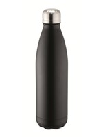 Weis 12979 Thermoflasche Isolierflasche Trinkflasche 500ml schwarz