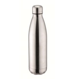 Weis 12981 Thermoflasche Isolierflasche Trinkflasche vakuumisoliert 750ml silber