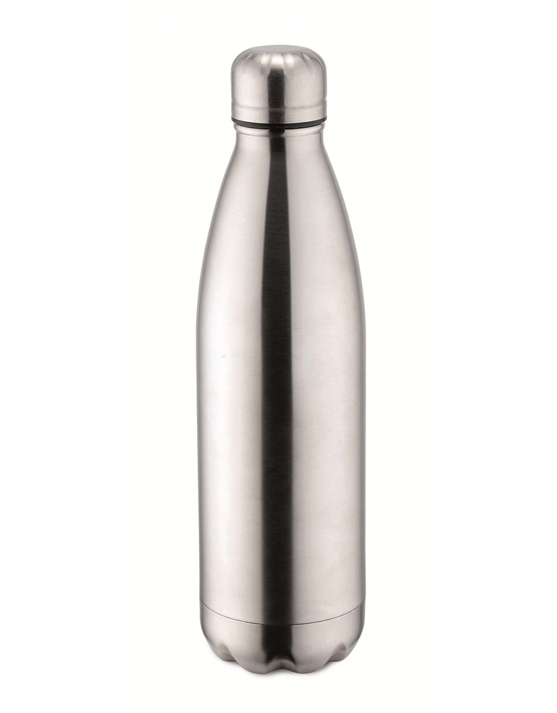 Weis 12981 Thermoflasche Isolierflasche Trinkflasche vakuumisoliert 750ml silber