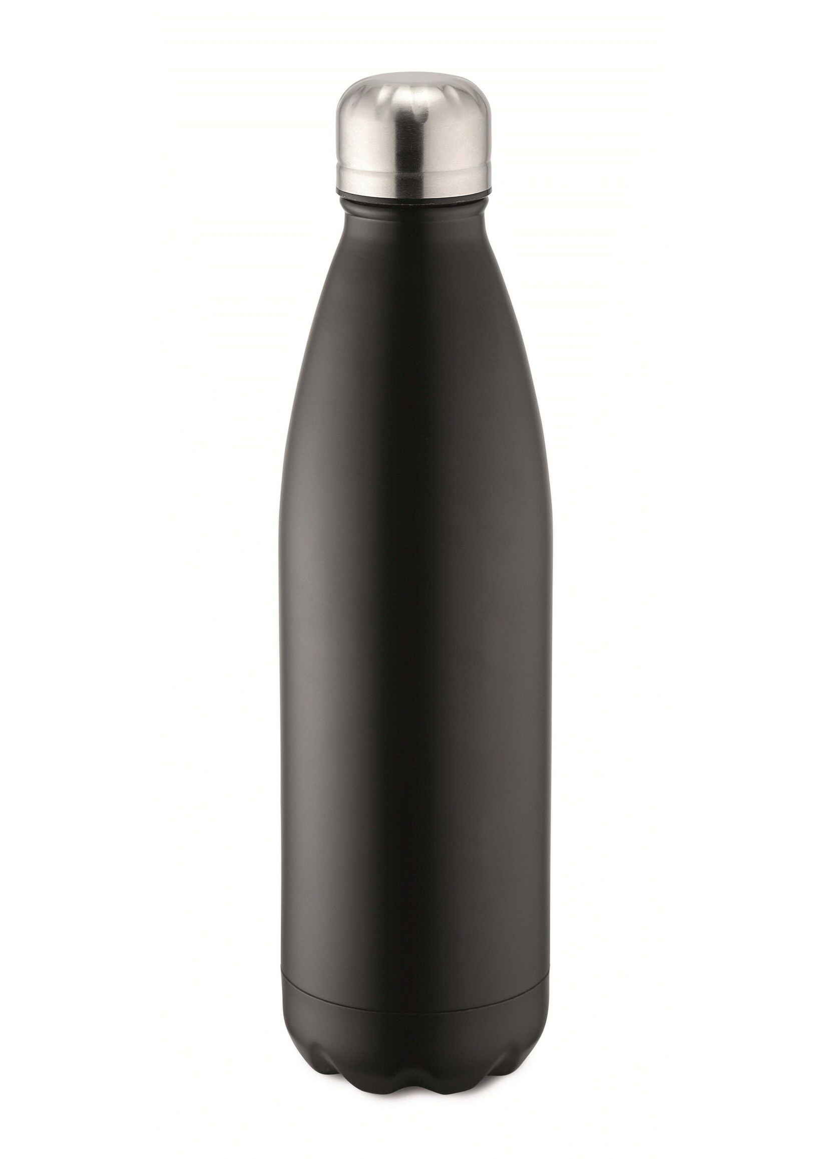 Weis 12989 Thermoflasche Isolierflasche Trinkflasche 750ml schwarz