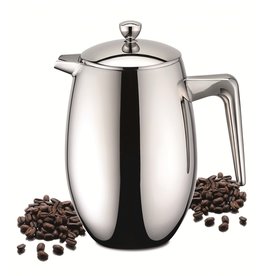 Weis 18908 Edelstahl Kaffeebereiter Pressfilterkanne brilliantpoliert 650ml