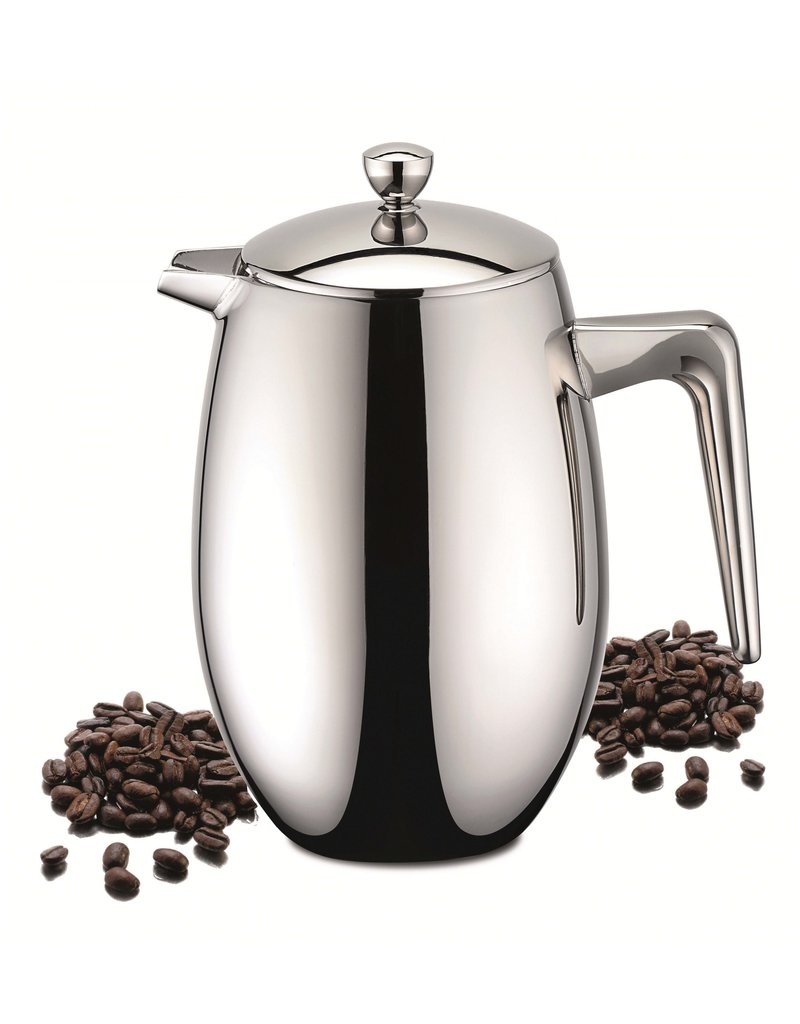Weis 18908 Edelstahl Kaffeebereiter Pressfilterkanne brilliantpoliert 650ml