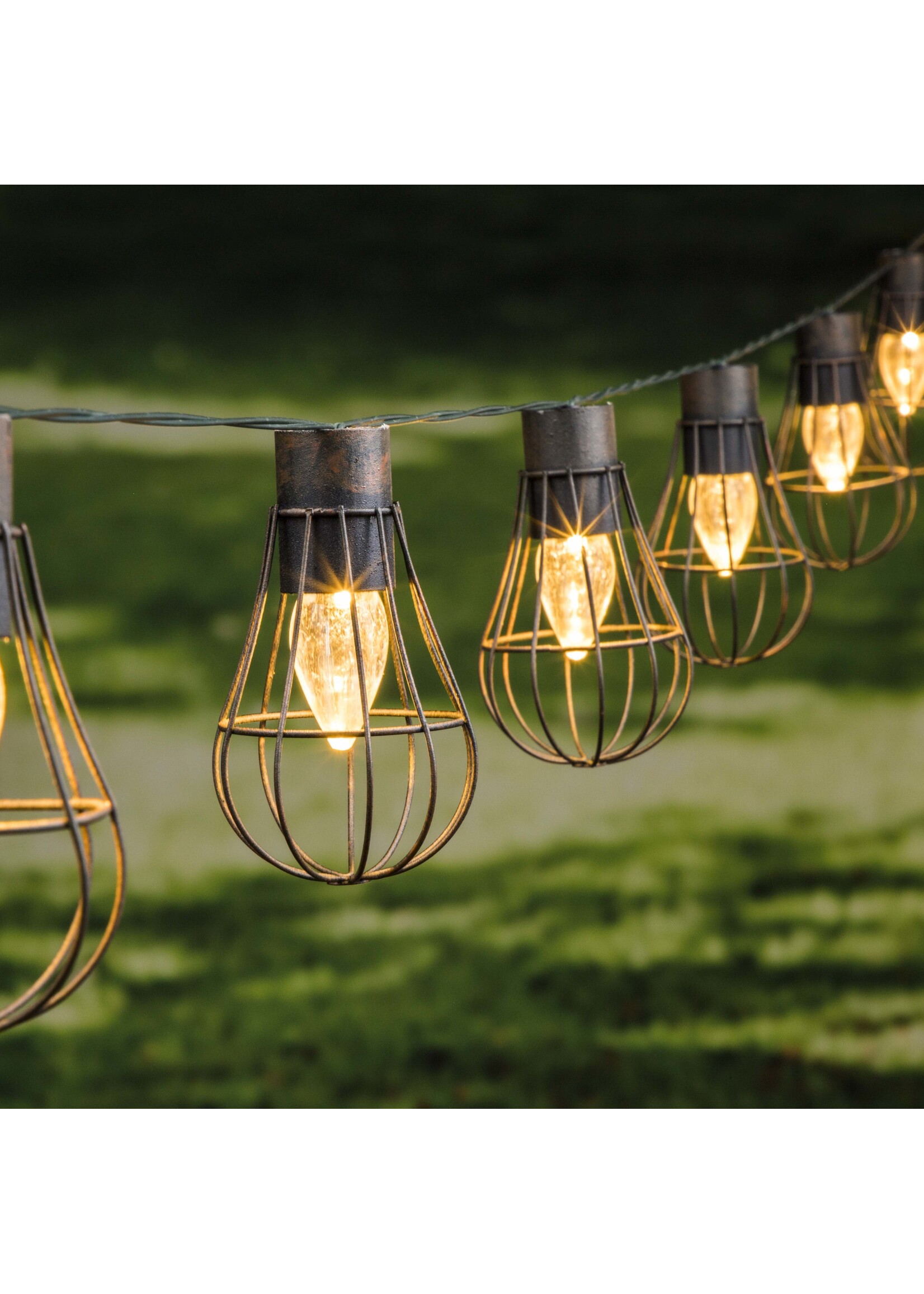 HI 70370 LED Solar Lichterkette mit 10 warmweissen Lampen