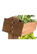 Home & Garden 301970108-HE Hochbeet mit Seilrankhilfen H145cm B50cm aus Holz