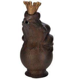 Wasserspeier Froschkönig aus Gusseisen Höhe 22cm mit Pumpe 57035