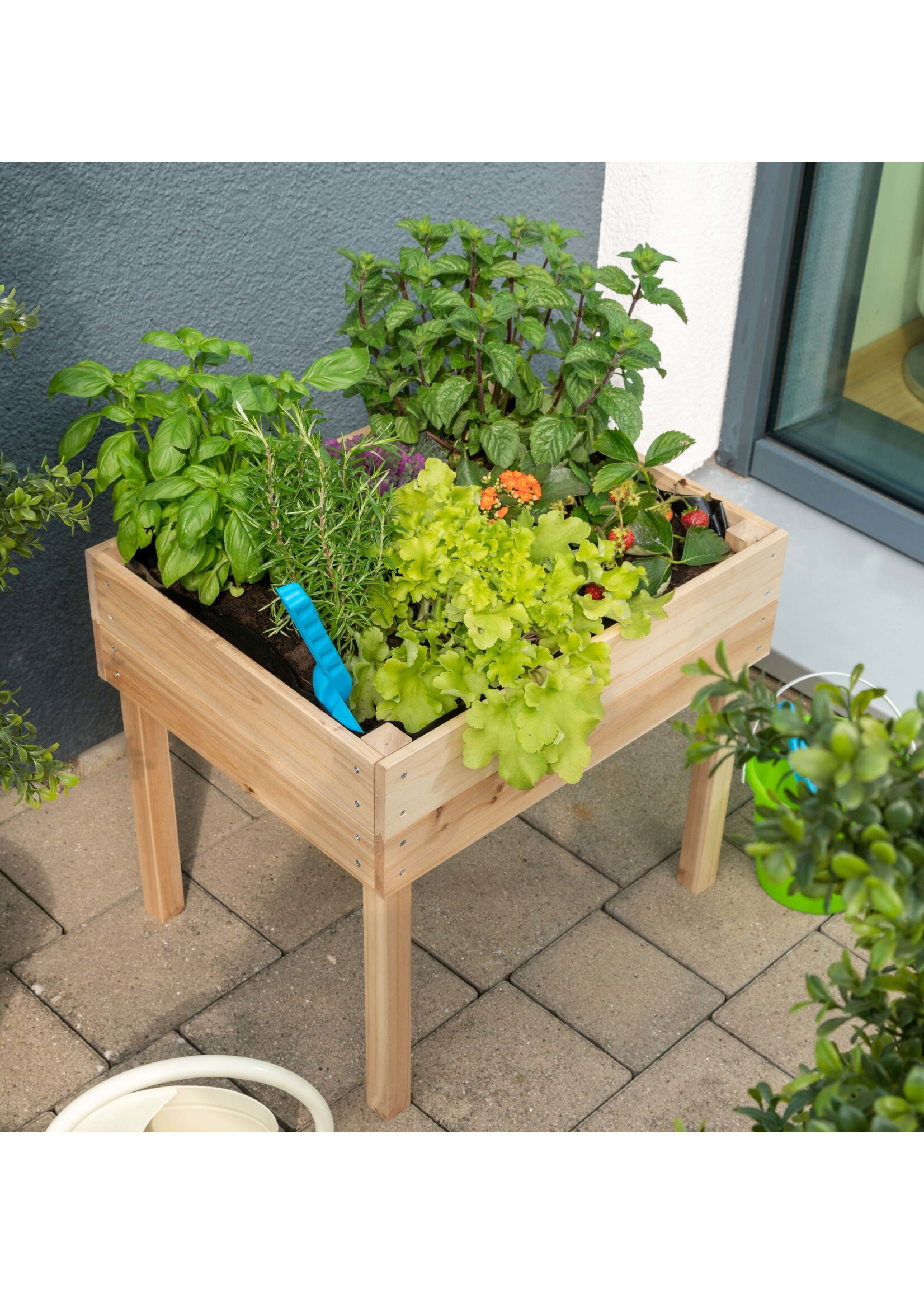 Hochbeet für Kinder 50x45x45cm aus Holz 303930108-HE