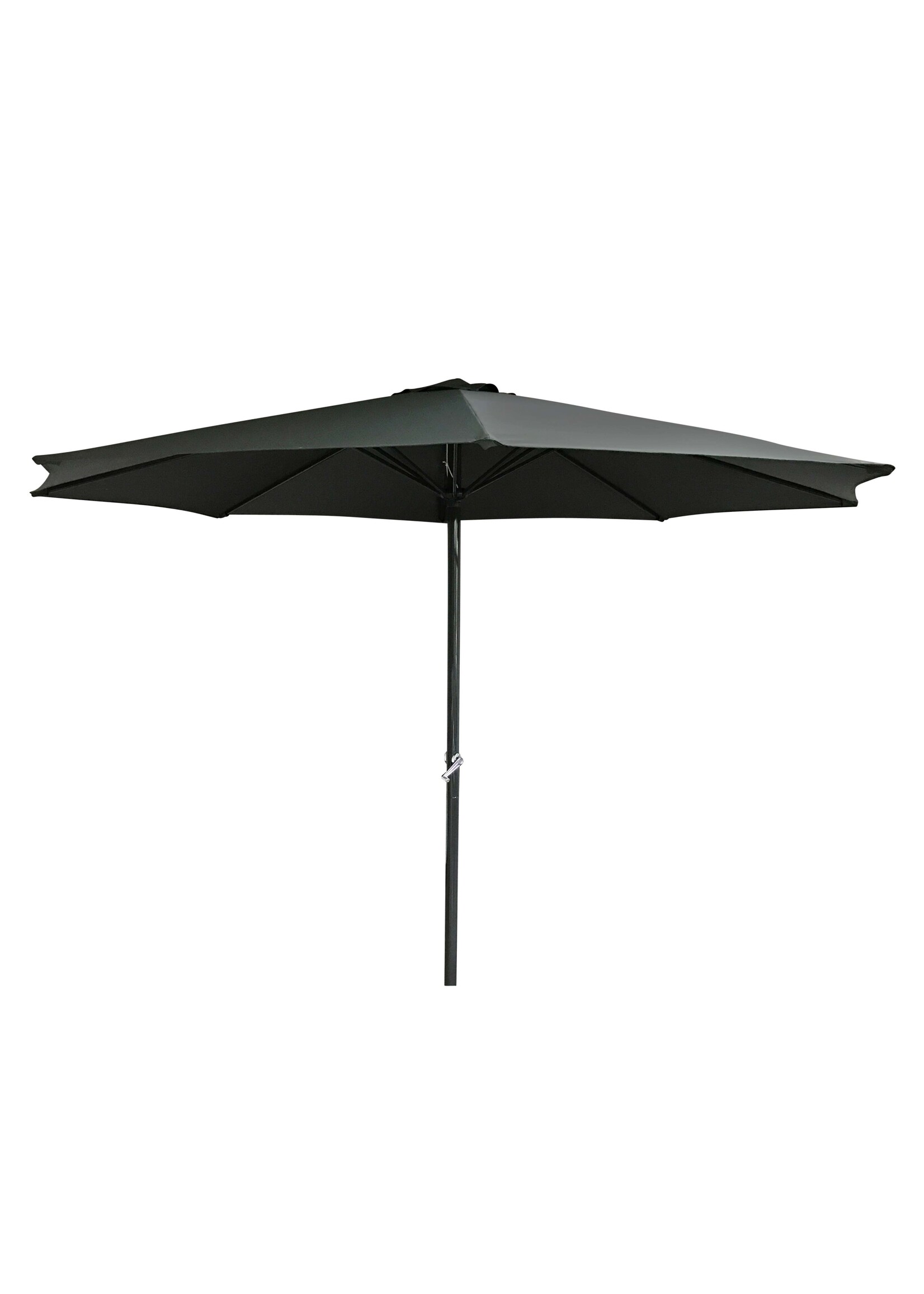 ALU Landhausschirn Sonnenschirm 300cm mit Kurbel UV 50+ anthrazit 62424