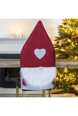HI 54754 Stuhlhusse im Wichtel Design 83x45cm rot