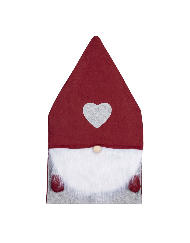 HI 54754 Stuhlhusse im Wichtel Design 83x45cm rot