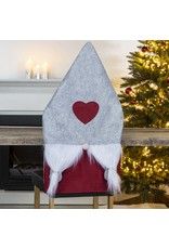 HI 54754 Stuhlhusse im Wichtel Design 83x45cm grau