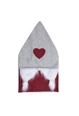 HI 54754 Stuhlhusse im Wichtel Design 83x45cm grau