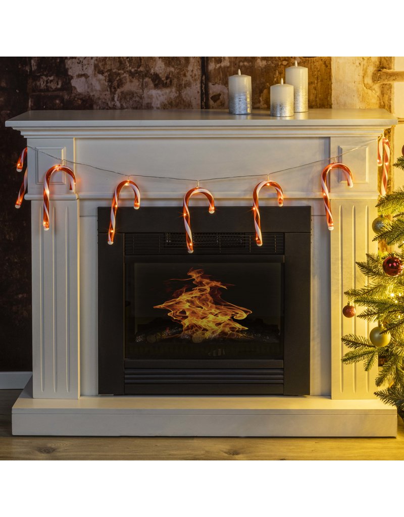HI 76929 Zuckerstangen Lichterkette Batteriebetrieb mit 40 LEDs
