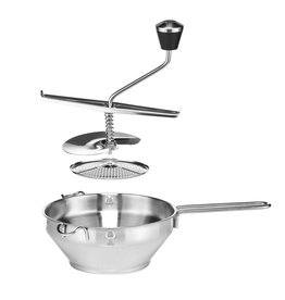 HI 14059 Edelstahl Passiermühle Passiergerät mit 3 Einsätzen