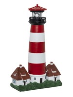 HI 70462 LED Solar Leuchtturm mit rotierender Led Beleuchtung H43cm