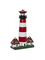 HI 70462 LED Solar Leuchtturm mit rotierender Led Beleuchtung H43cm