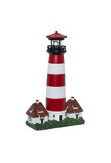 HI 70462 LED Solar Leuchtturm mit rotierender Led Beleuchtung H43cm