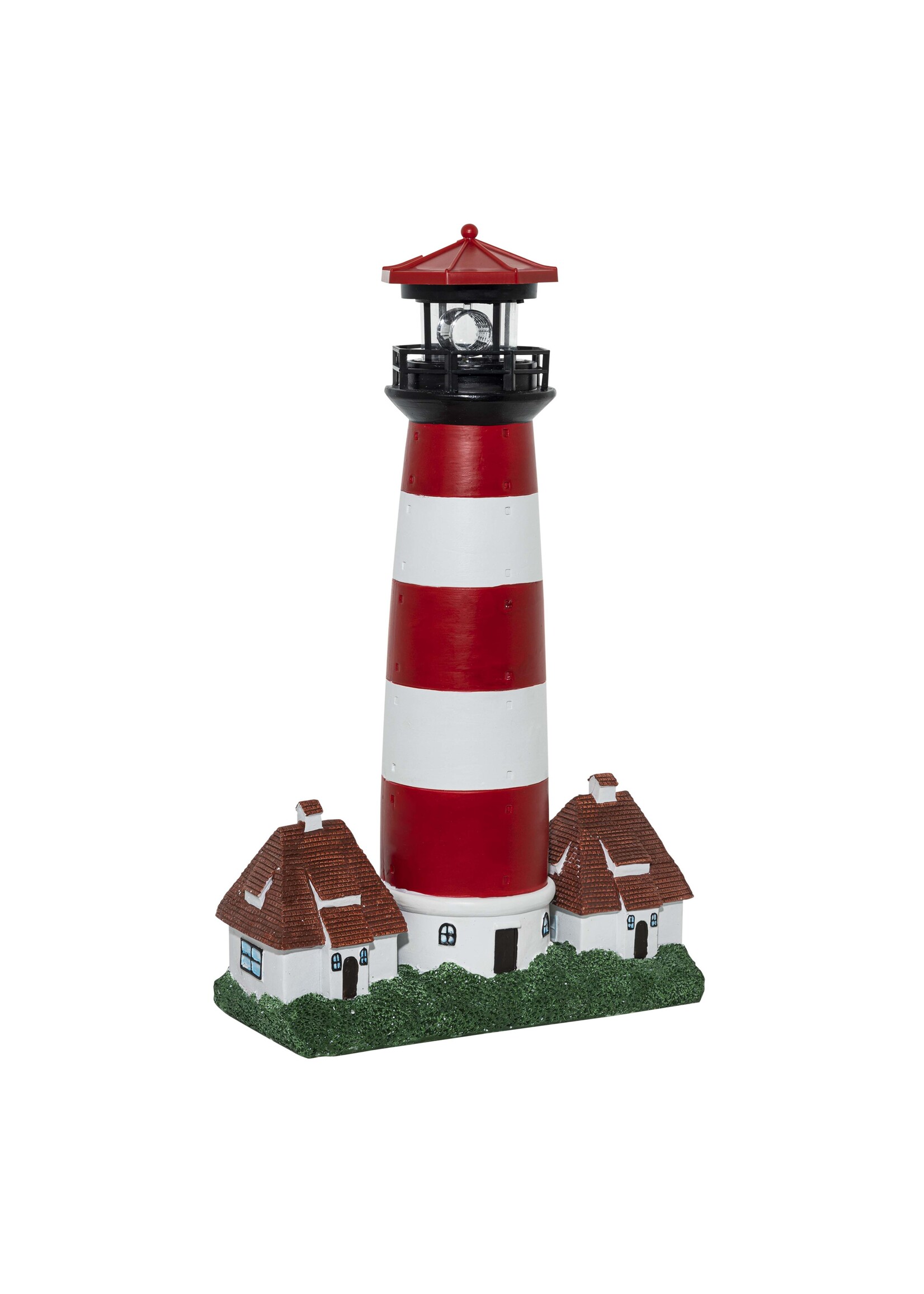 HI 70462 LED Solar Leuchtturm mit rotierender Led Beleuchtung H43cm