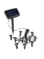 HI 70452 LED Solar Pflanzenstrahler mit 10 Strahlern