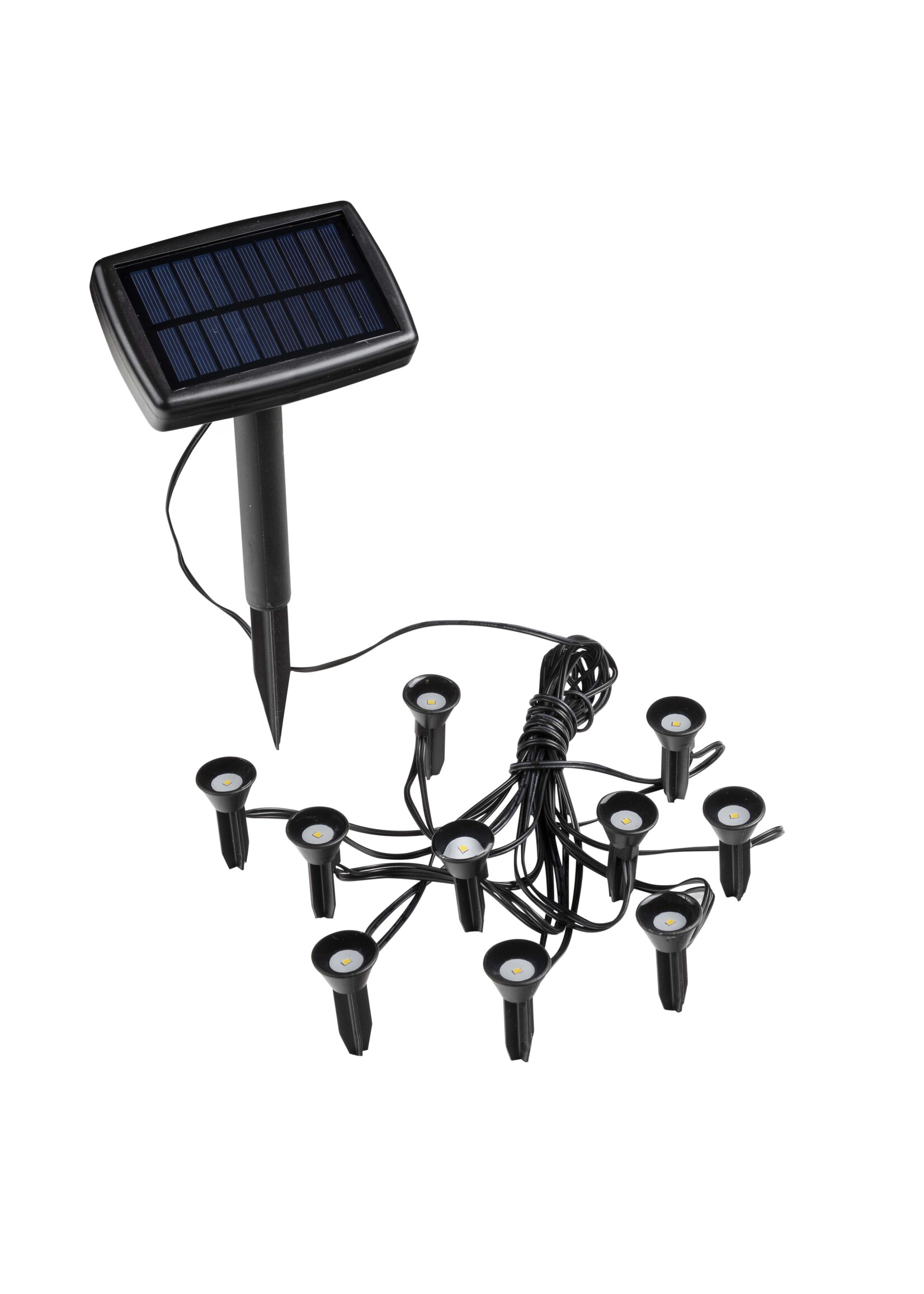HI 70452 LED Solar Pflanzenstrahler mit 10 Strahlern