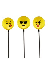 HI 70465 LED Solar Gartenstecker Happy Faces 3er Set