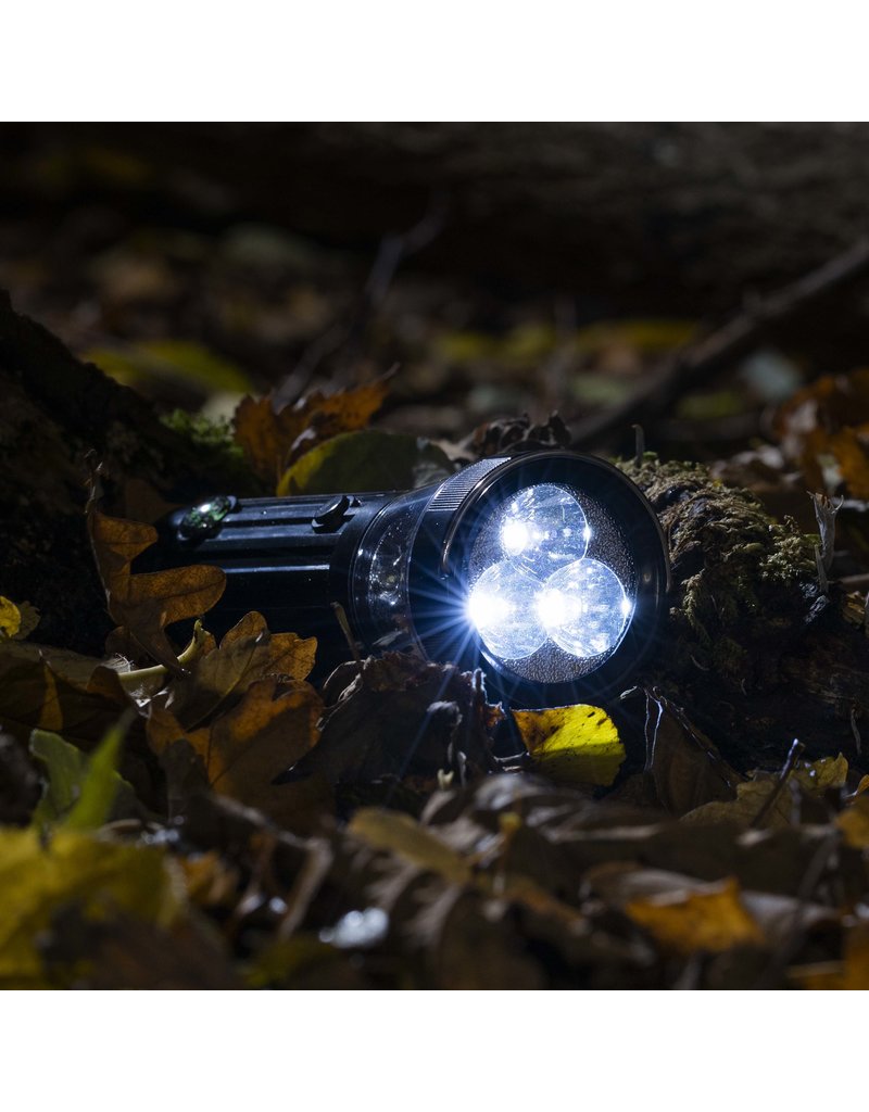 HI 70091 LED Lampe Taschenlampe mit Handkurbel und Kompass
