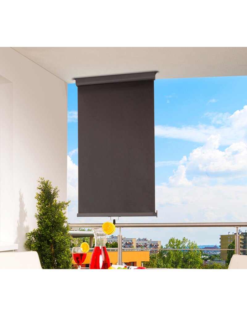 Balkonmarkise Balkon Sichtschutz anthrazit H80 ausziehbar bis 200cm 301820207-HE