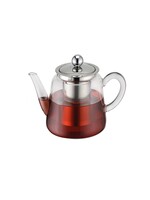 Teekanne aus Glas mit Edelstahl Filter 1500ml 17807