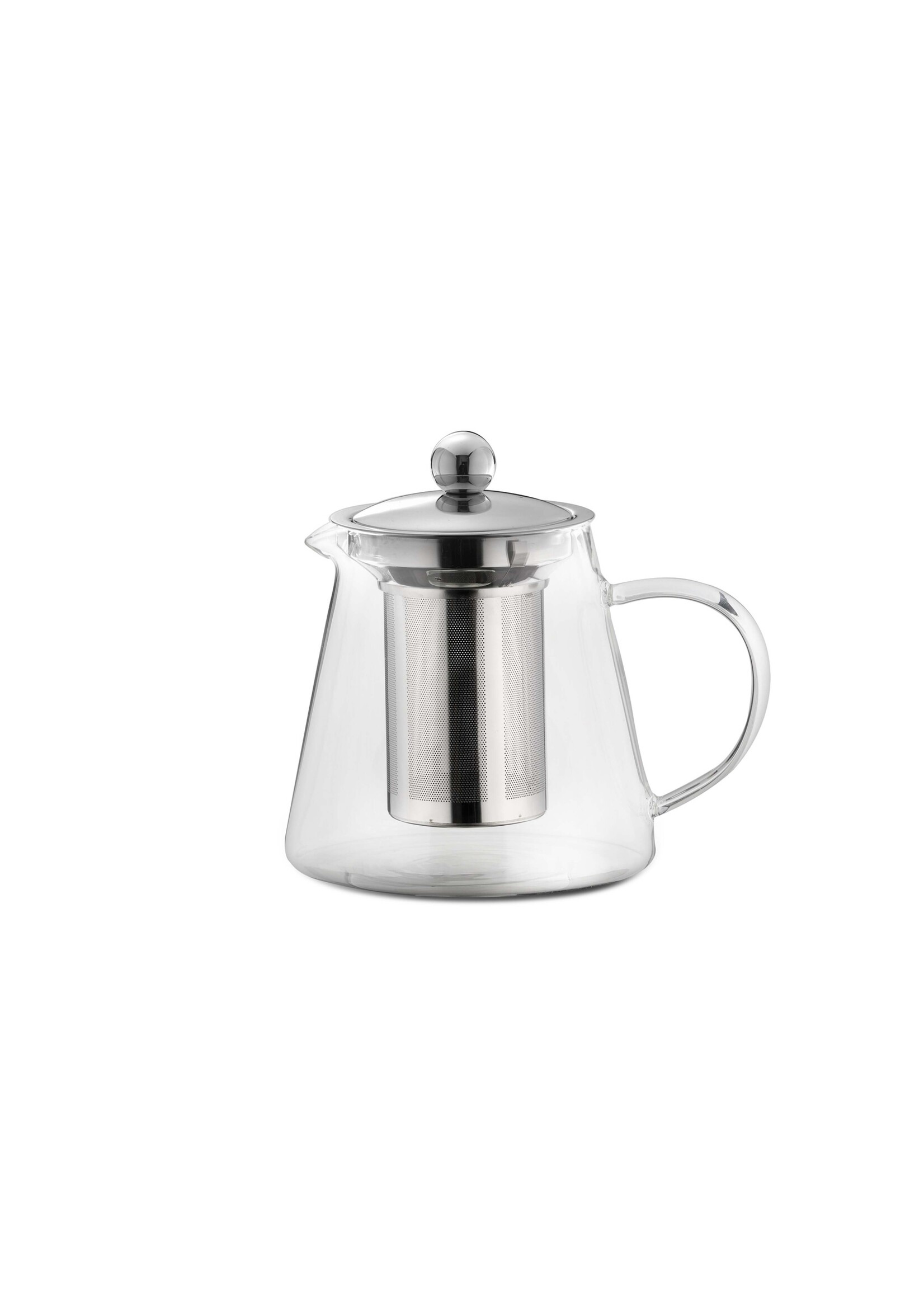 Glas Teekanne 800ml mit Teefilter aus Edelstahl 17046