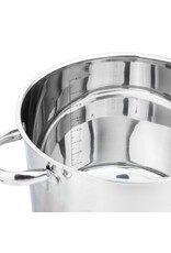 Edelstahl Kochtopf Topf Universaltopf 14L mit Glasdeckel 22023