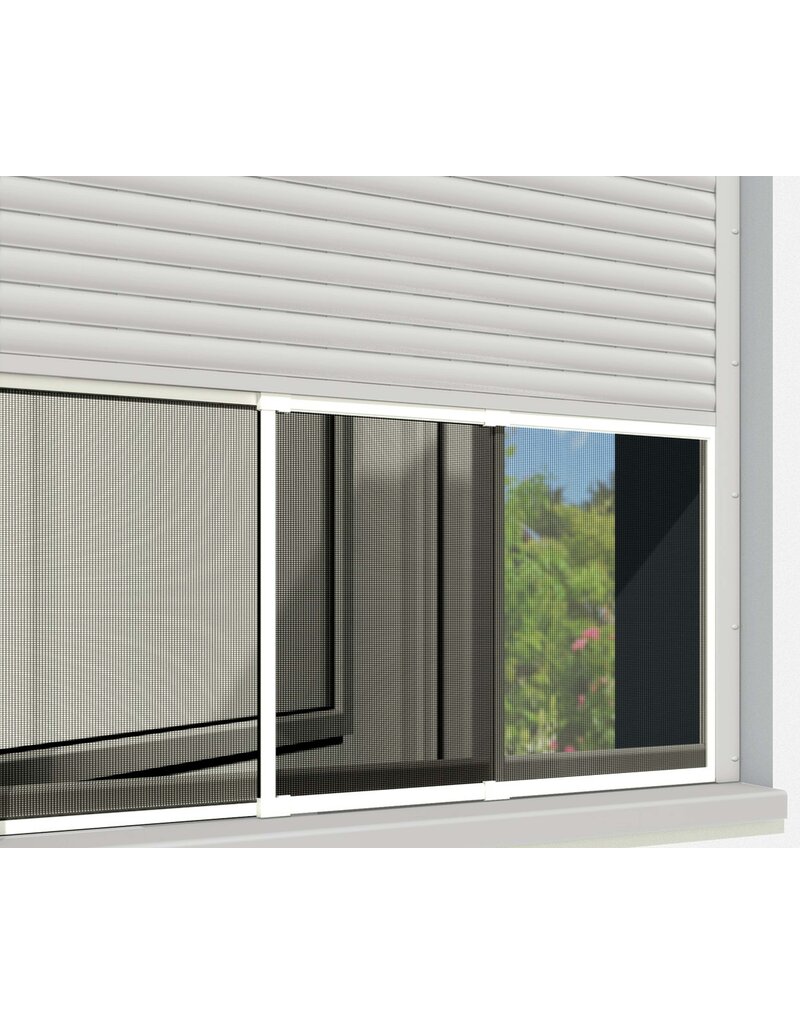 Alu Fliegengitter Schiebefenster 75x100 weiss 101690201-VH