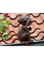 Dachrinnen und Zaun-Figur Katze 1975