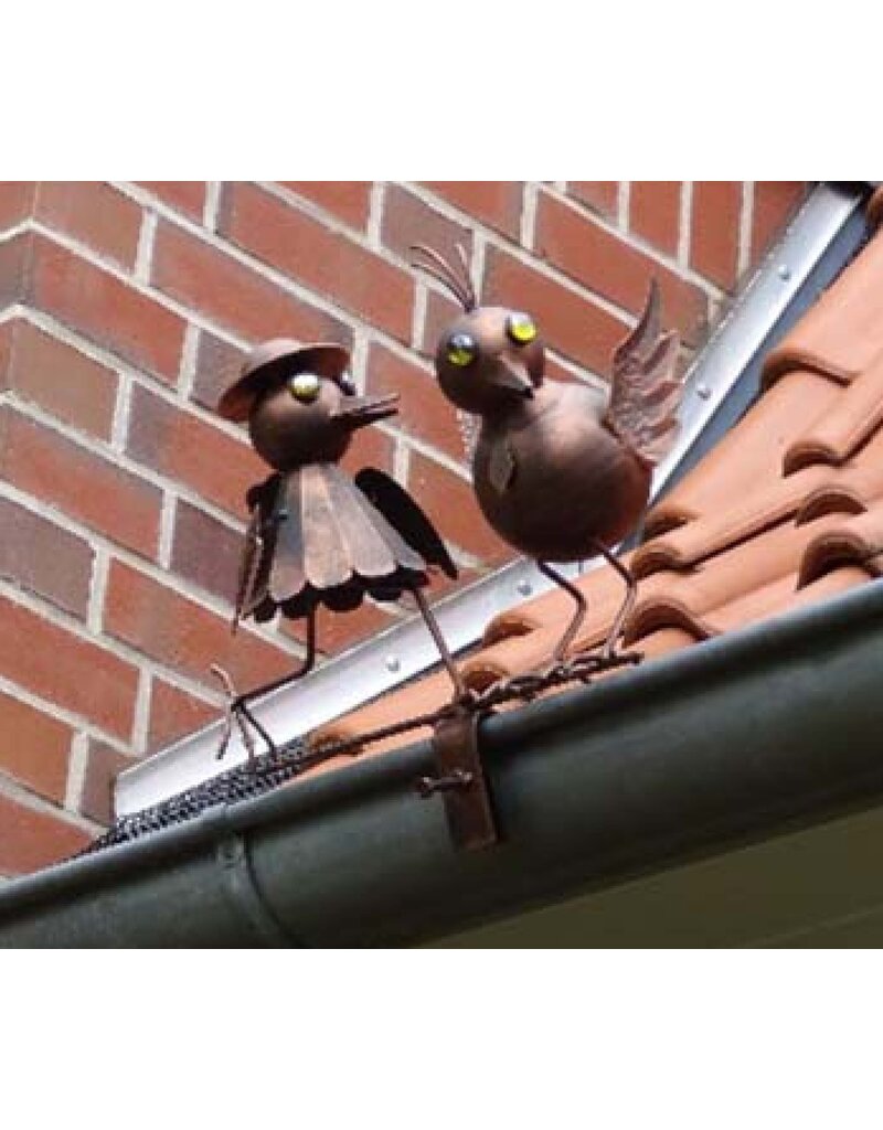 Dachrinnen und Zaun-Figur Vogelpaar 1979